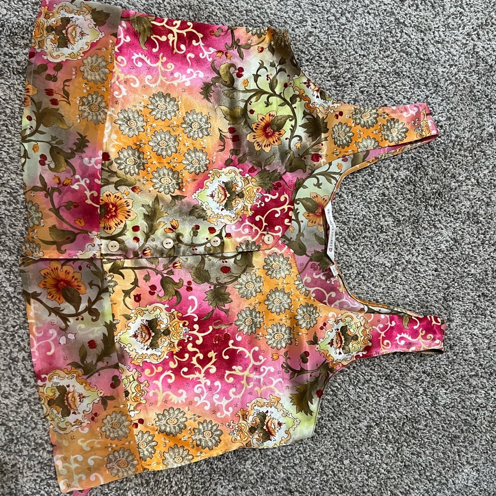 VINTAGE Victoria's Secret Multicolor Floral Top